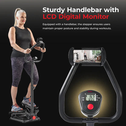 Twist Stair Stepper with LCD Monitor